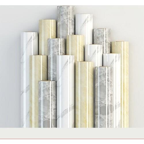Modern Living Room Furniture Desktop Waterproof Marble Pvc Wallpapers Vinyl Self Adhesive Contact Paper Solid Color Home Decor
