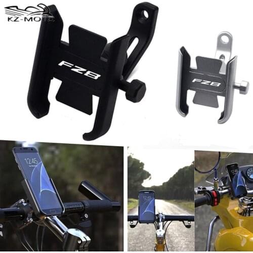 Universal For Yamaha FZ8 fz8 FZ-8 With LOGO CNC Aluminum Motorcycle GPS Handlebar Mount Bracket Mobile Phone Holder Accessories