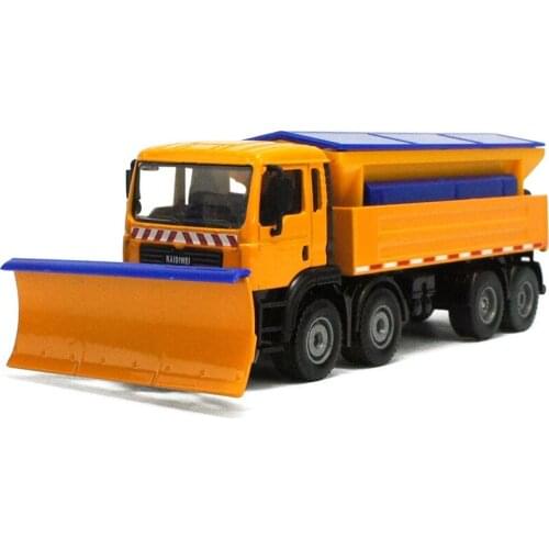 High quality 1:50 shoveling snow alloy model,die casting engineering transport car model,childrens fine gift collection