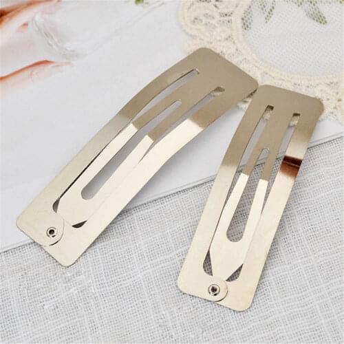 1 PCS Square Mental Silver Hairpin Barrettes Iron Hairpins DIY BB Clips Tool Hair Accessories Hair styling Tools