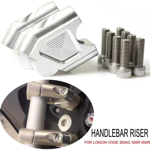 Motorcycle Handlebar Riser Bar Mount Handle Clamp For Loncin Voge 300AC 300R 500R