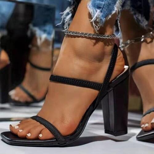 Women Sandals 2021 New High Heels Sandals For Summer Shoes Women Peep Toe Women Heels Shoes Sexy Summer Sandals Chaussure Femme