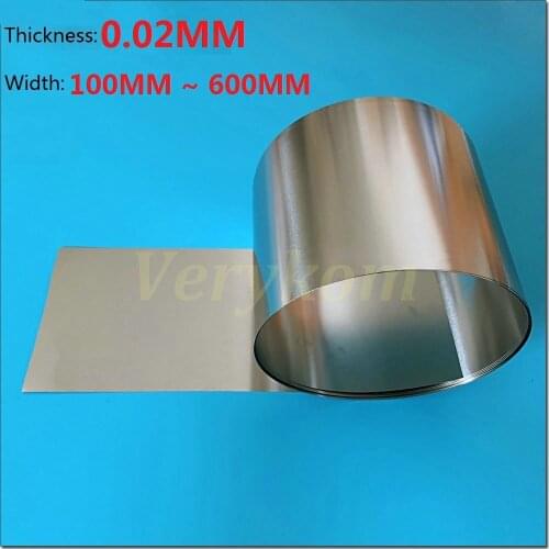 0.02mm Thickness 100mm 200mm 600mm 304 Stainless Steel Sheet Plate Leaf Spring Stainless Steel Foil The Thin Tape Free Shipping