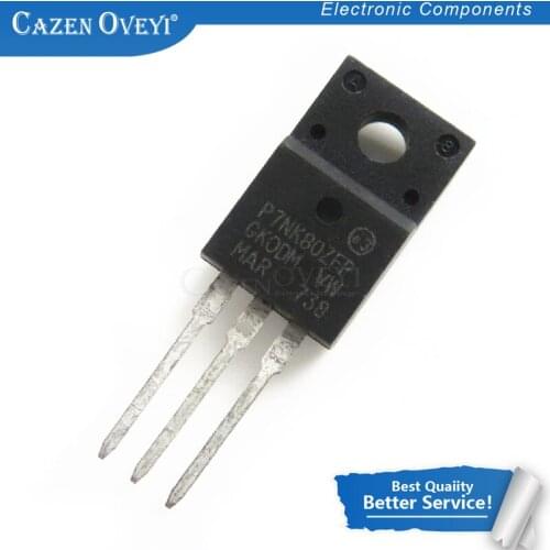 10pcs/lot STP7NK80ZFP P7NK80ZFP STP7NK80 7NK80 TO-220F 7A 800V new original In Stock