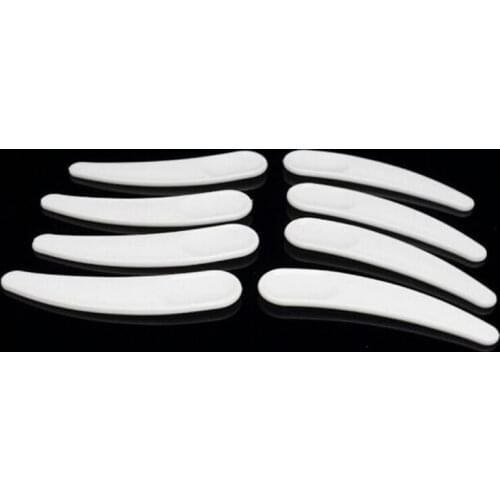 Face Beauty 10PCS White Mini Disposable Cosmetic Spatula Scoop Plastic Spoon Face Mask Stick Makeup Face Care Tools