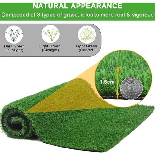 100/200CM Soft Artificial Lawn Turf Grass Artificial Lawn Carpet Simulation Outdoor Green Lawn For Garden Patio Landscape