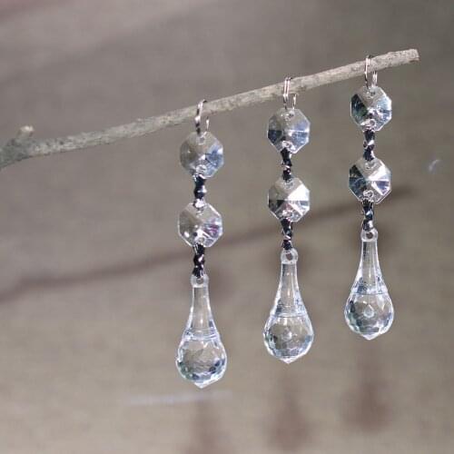 30 pcs Acrylic Crystal new beads hanging Wedding Party Home Lamp Garland Chandelier Hanging Decorations