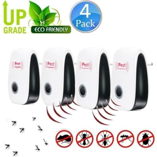 4 Pack/2 Pack Ultrasonic Repeller Indoor Plug In Pest Control For Insects
