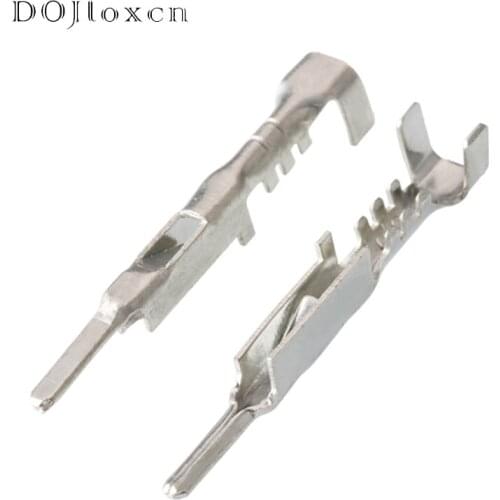 50/100/200/500/1000 Pcs 1.5 MM Delphi APTIV Auto Copper Wiring Terminal Crimp Loose Pins Tinned Male Connector Plug DJ611A-1.5B