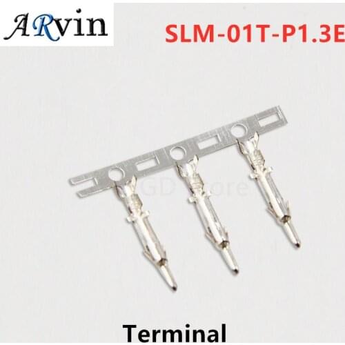 100pcs JST Connector SLM-01T-P1.3E Terminal Wire Gauge 20-26AWG