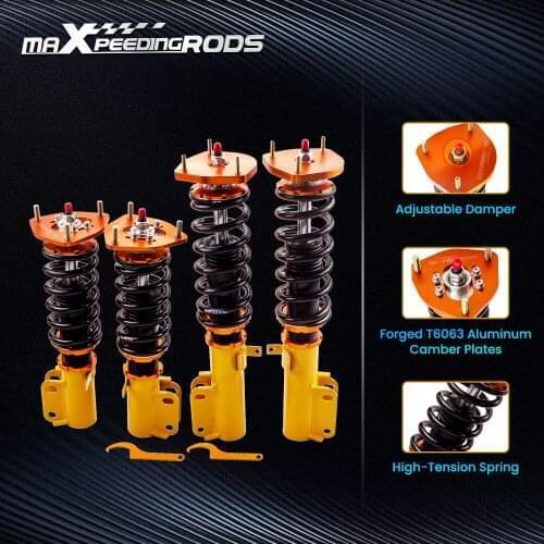24 Ways Adjustable Damper Coilovers Shock Absorber For Toyota Corolla E90 E100 E110 AE100 1988-1999 Spring Suspension Strut