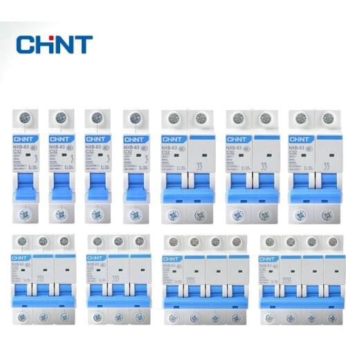 CHINT Mini Circuit Breaker NXB-63 DZ47 1p 2p 3p 4p 1A - 63A House MCB with Indication