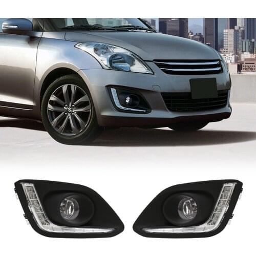 2PCS Car LED Daytime Running Light For Suzuki Swift 2014 2015 2016 High Power Auto Front Bumper Driving Lamp DRL Accessories