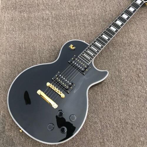 Free delivery, rosewood fingerboard Electric guitar, black guitar, gold hardware , high quality electric guitar