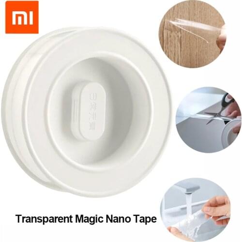 Xiaomi mijia Everyday Elements Magic Seamless Transparent Tape Double Sided No Trace Tape Repetition Use Washable