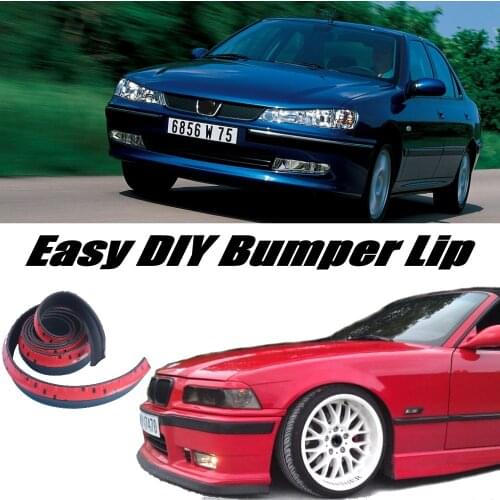 NOVOVISU Bumper Lip Deflector Lips For Peugeot 406 407 408 508 Front Spoiler Skirt For Car View Tuning / Body Kit / Strip