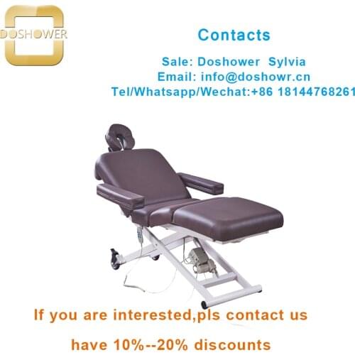 Doshower portable folding aluminum massage table for beauty cosmetic massage bed with massage table adjustable massage bed