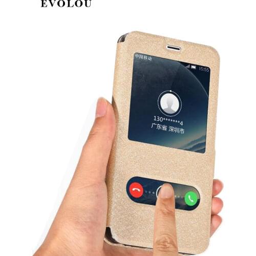 Flip Cover for Meizu U10 Case U20 Luxury Window Leather Case for Meizu U20 / U10 Silicone Cover Phone Bag & Cases