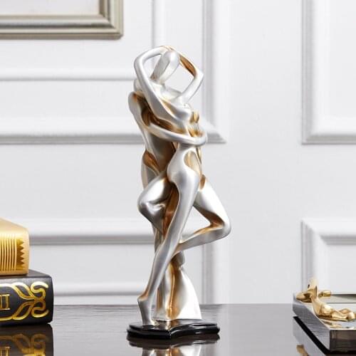 Creative Wedding Gift Home Decoration Dancers Sweet Hug Beautiful Shape Decoration Living Room Wine Cabinet Decoration Craft