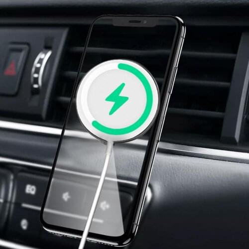 360 Bracket Air Vent Car Mount Phone Bracket For IPhone 12 Wireless Charger The Desktop Of The Car Bracket Rotates