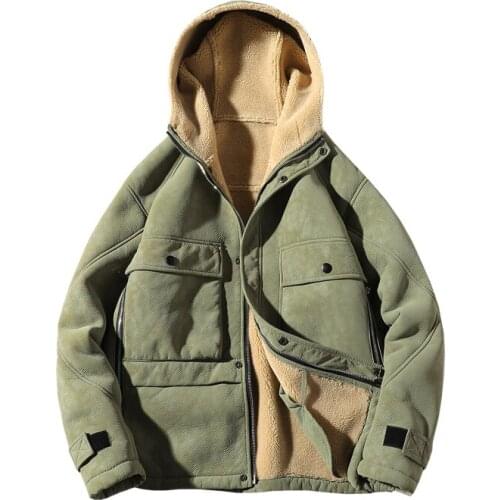 Mens Jacket Winter 2020 New Large Size Thickening Plus Velvet Warm Male Parkas Casual Solid Color Jacket Male 5Xl