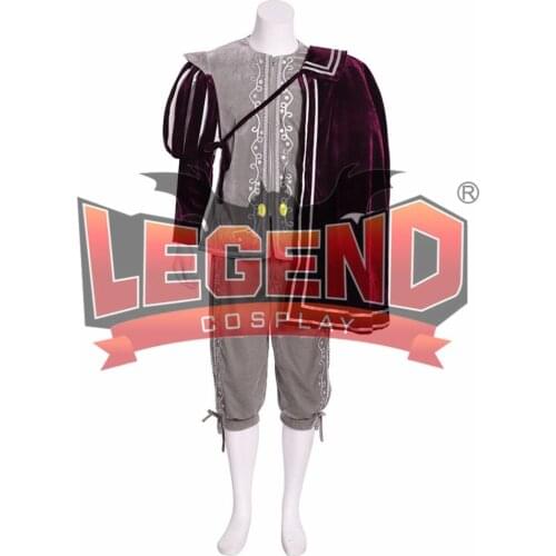 Queen Elizabeth Tudor Period Medieval Men cosplay grey outfit Vintage Mens Costumes Medieval Renaissance grey Gown with cape