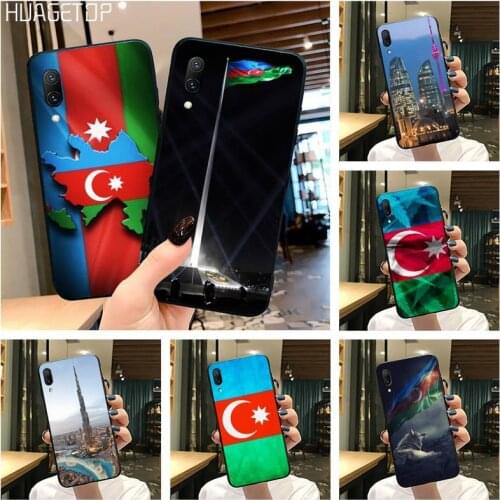 HUAGETOP Azerbaijan buta flag Soft Phone Case Cover For Vivo Y91c Y17 Y51 Y67 Y55 Y7s Y81S Y19 V17 vivos5