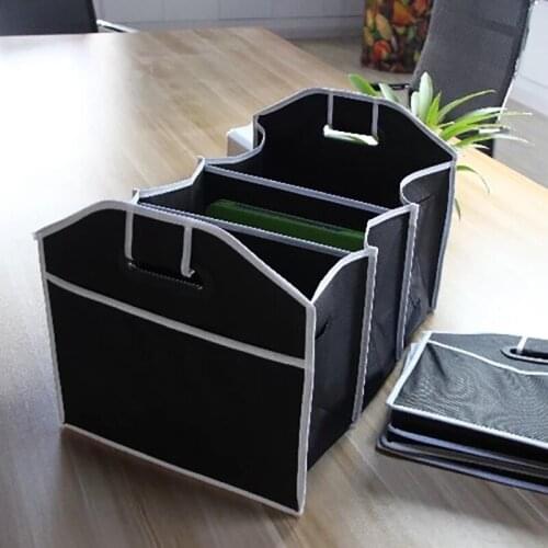 Multi Pockets Storage Bag Car Storage Box Bag Organizer Large Capacity Car Trunk Organizer Folding Organizer Storage Container
