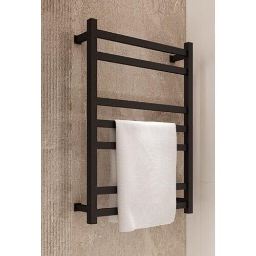 Free shipping,Modern style Black Electric bath towel warmer 304 stainless steel heated towel warmer bathroom towel warmer rack