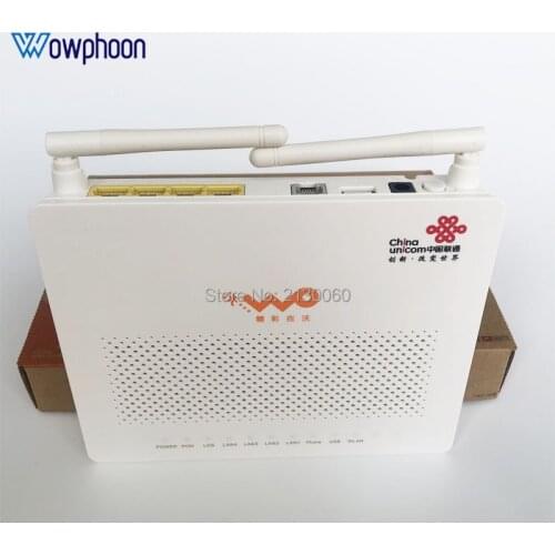 Original HG8347R Huawei GPON ONU ONT 1GE+3FE+1TEL+USB+Wifi FTTH HGU Router Mode,English Version