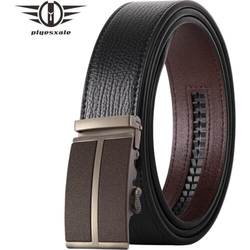 Gray Blue Brown Black White Men Belt High Quality Cow Genuine Leather Luxury Designer Mens Formal Belts Automatic Buckle B545