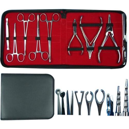 Tattoo Body Piercing Tool Kit Piercing Clamp Set