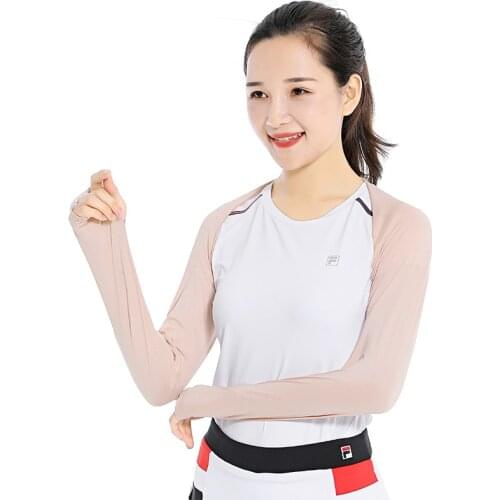 Ultra-thin Cooling Shawl Arm Sleeve Breathable Sun Protection Anti Uv Ice Hand Cover Warmer For Outdoor Sports