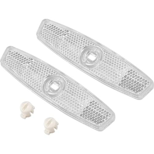 Bike bicycle wheel spoke reflectors Reflective safe Mountain Road / White / 1 pair