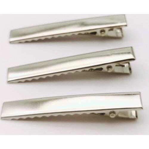 400PCS 55MM Metal Hair Alligator Clips with Small Teeth Findings For DIY Jewelry Hair Style Tools Accessories