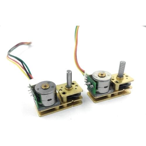 1 Peice GM1024BY10 Micro Stepper Gear Motor Inverted Structure DC5V 2-phase 4-wire 10*24MM Motor
