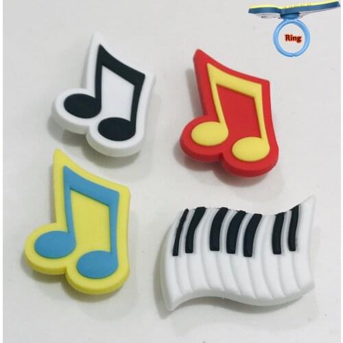 1PCS Piano Note PVC Finger Accessories Kids Jewelry Adjustable Ring For Kids Cute Trinkets Birthday Party Gifts Finger Ring