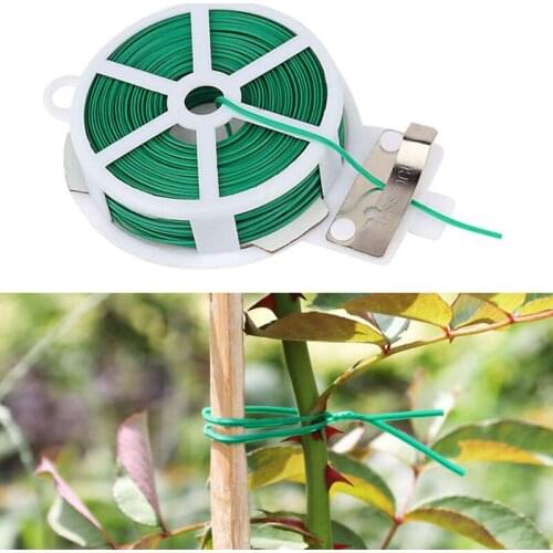 1pc Garden tie with protection bag plastic wire binding line Climbing Plants Cable Flower Cucumber Grape Rattan Holder