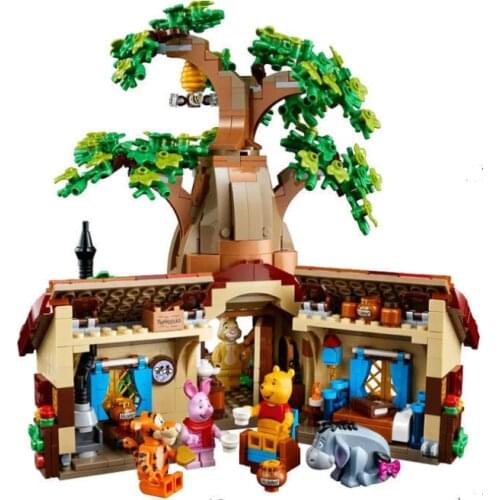2021 New 1265PCS Winnie The Pooh Building Blocks Tree House Bear Bricks Toys for Kids Birthday Gifts