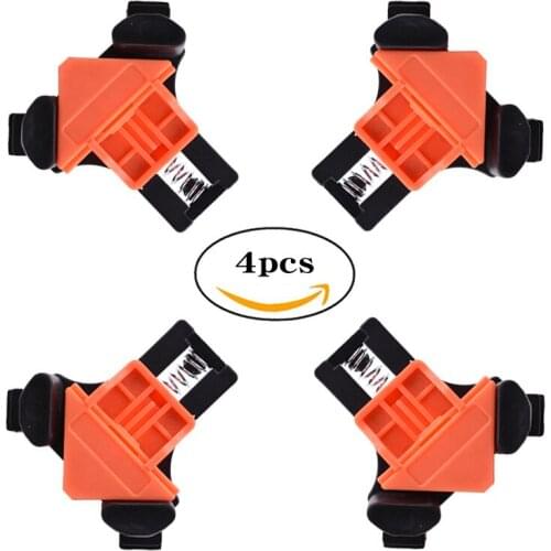 4PCs Woodworking Right Angle Clip Photo Frame Frame Clip Clip Right Angle Holder Tool Carpenters Clamp 90 Degree Fixed Right