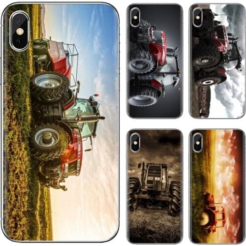 For Samsung Galaxy A10 A30 A40 A50 A60 A70 a12 a31 a41 a51 a71 a20e a21s M30 Massey Ferguson Tractors Car Soft Silicone TPU Case