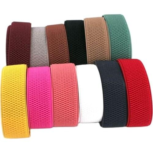 3cm accessories high quality loose tight belt imported thick corn pattern elastic elastic rubber band waist elastic band