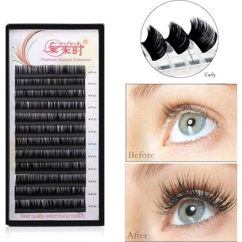 Eyelashes Extension Individual Maquiagem Cilios Eyelashes B/C/CC/D Curl Eyelashes Natural Russian Volume Eyelashes Professionals