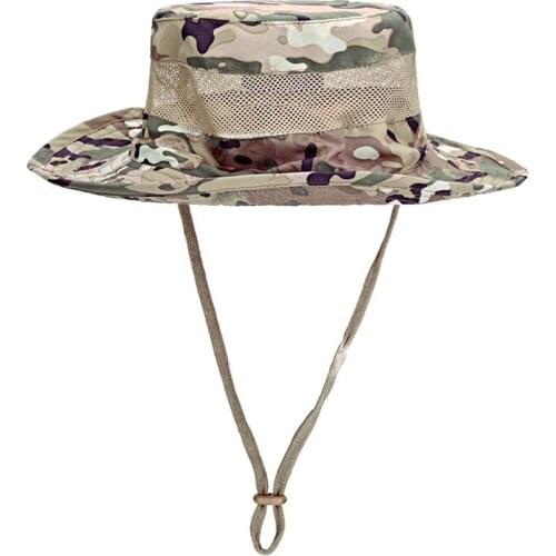 Summer Sun Protection Hiking Fishing Caps Outdoor Sport Army Tactical Breathable Baseball Mesh Hats Quick Dry Snapback Hats