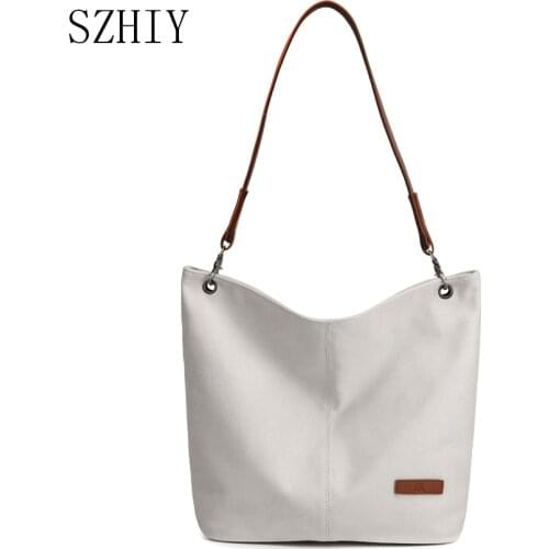 Classic Canvas Tote Bags for Women Handbag Strandtas Beach Torba Na Zakupy Travel Shouldr Big Soft Sac En Toile Simple Casual