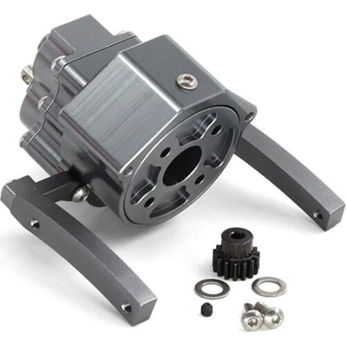 Prefixal Gearbox Front Motor Transmission Gear Box for 1/10 RC Crawler Car Axial SCX10 & SCX10 II 90046 Parts