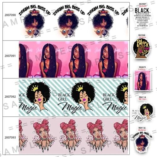 Newly Arrived Fashion Lady Women Pattern Printed Grosgrain/Satin Ribbon 30pcs/lot Resins 5 Yards 25mm/38mm/50mm/75mm 200709