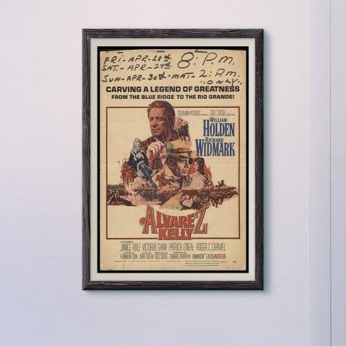 N011 ALVAREZ KELLY Vintage Classic Movie Wall Silk Cloth HD Poster Art Home Decoration Gift