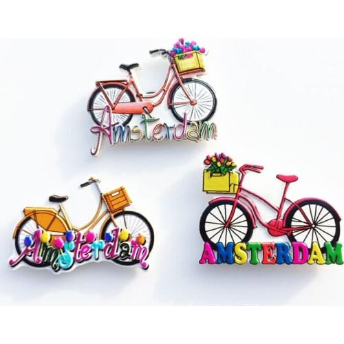 Netherlands Amsterdam Tourist Souvenir Magnetic Refrigerator Sticker Collection Gift Fridge Magnets