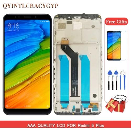 Original LCD For Xiaomi Redmi 5 Plus LCD Display Digitizer Touch Screen Frame For Redmi 5 Plus Global Version LCD Screen